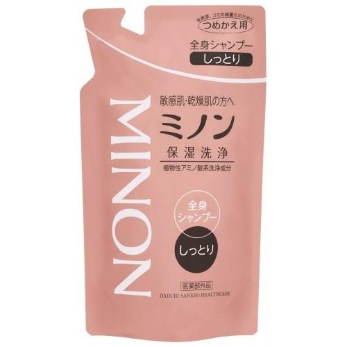5個セット クーポン有 ミノン全身シャンプー しっとりタイプ 液体 詰め替え用 380mL ＆モイストミルキィクレンジング 100g＆ジェントルウォッシュホイップ 泡洗顔料 ポンプ本体 150mL 医薬部外品】ミノン 全身シャンプー しっとりタイプ つめかえ用 380ml