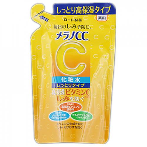 【医薬部外品】ロート製薬　メラノCC　薬用　しみ対策美白化粧水　しっとり　詰め替え　170ml｜ladypoint