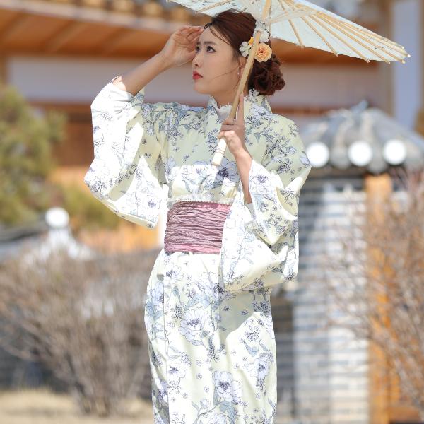 utatatane 花柄 浴衣・帯セット 浴衣｜浴衣帯セット花柄
