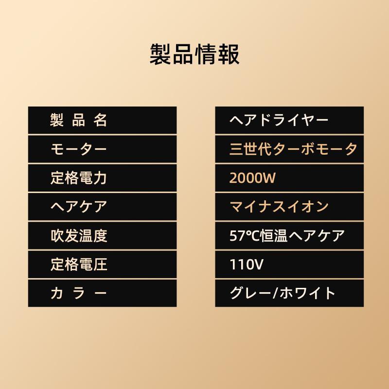 ドライヤー 速乾 大風量 超軽量 冷熱風 3段階調節可能 おすすめ ヘアドライヤー マイナスイオン 温度調整 高級 美髪 静音 過熱保護 2024｜ladysstore｜21