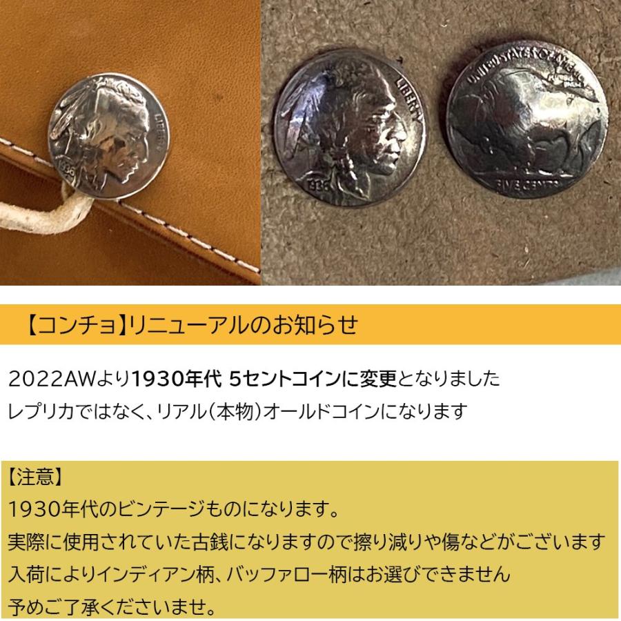 goro's コンチョレザー革コイン5セント