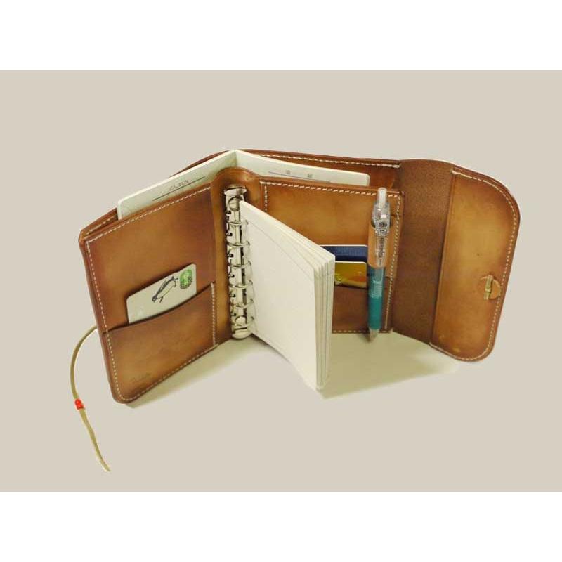 goro's ゴローズ システム手帳カバー S ブラウン