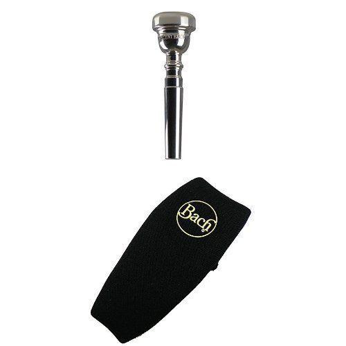 高速配送 バック トランペット マウスピース 10 1 2ew 銀メッキ仕上げ ネオプレン製マウスピースポーチセット 安い購入 Www Lunaxury Com