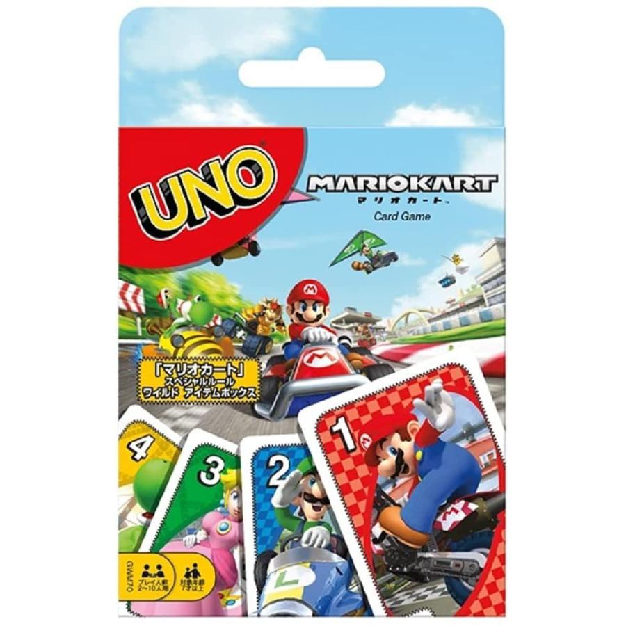 576円 スーパーセール マテルゲーム Mattel Game ウノ マリオカート スペシャルルールカード ワイルドアイテムボックスカード付 7歳 Gwm7