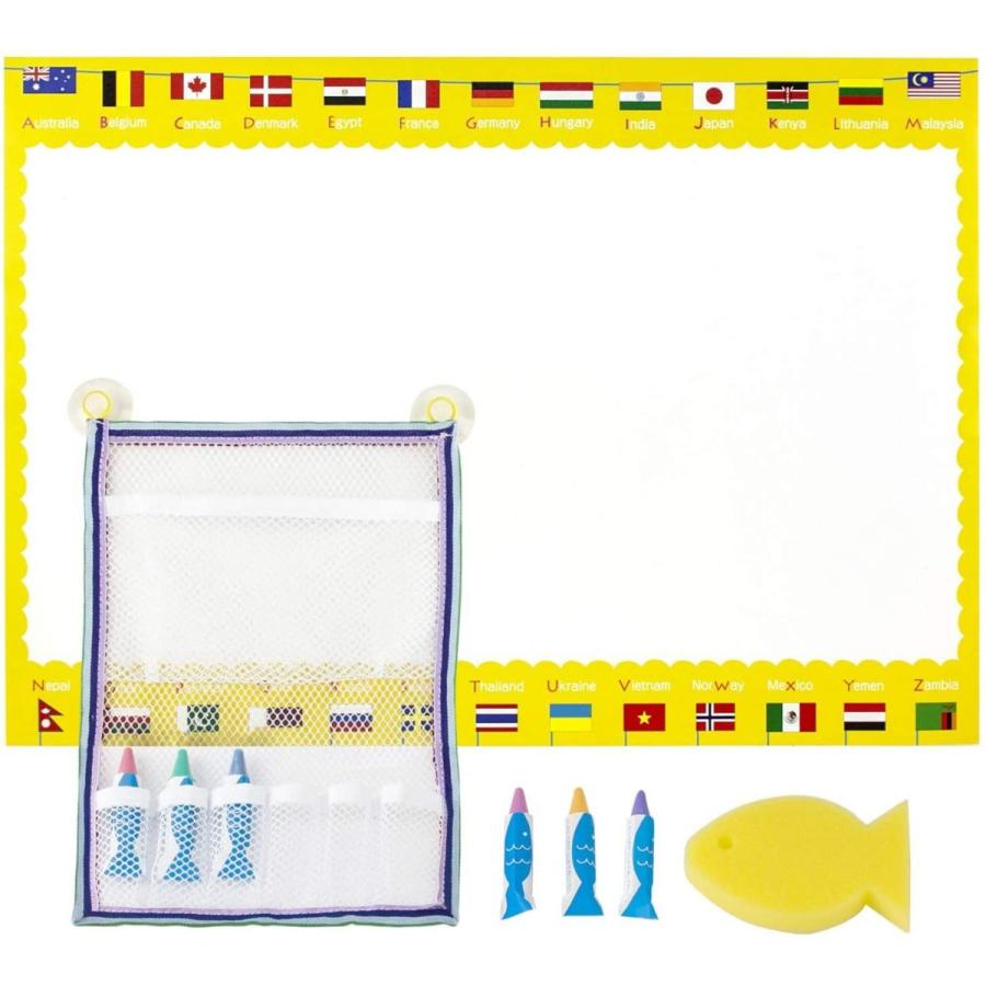 珍しい イベント 販促用 日本理化学 おふろdeキットパス ネット シートセット イエロー 国旗 Ofb Yew