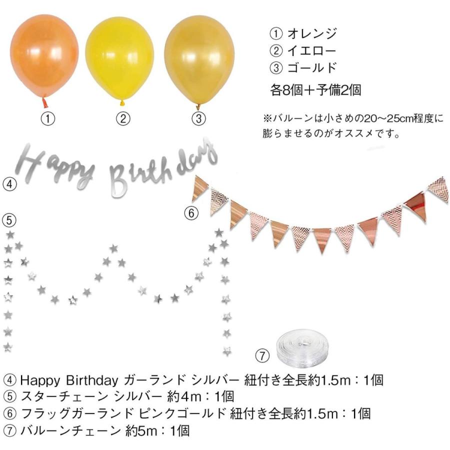 384円 贈呈 送料無料 誕生日 バルーン飾り付け セット 41点 Happy Birthdayバースデー バルーン