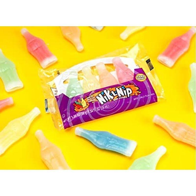 Nik L Nip Wax Bottles Candy Drinks 輸入品 ニックルニップ ワックスボトルキャンディ4個入り 39g X Lafee 通販 Yahoo ショッピング