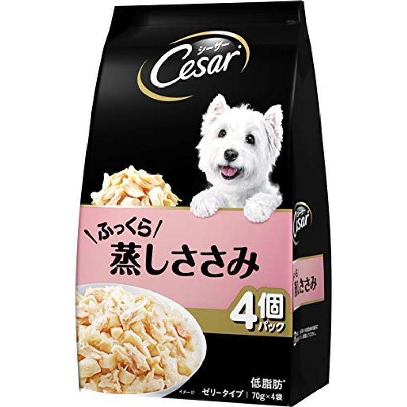 シーザー 70g 4袋 36個 ふっくら蒸しささみ ドッグフード ウエットフード 缶詰 ふっくら