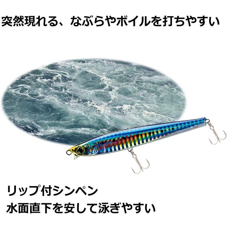 21春の新作 シーバス ルアー ヒラメ ミノー 青嵐 シンキングペンシル 105s 31g バス釣り 遠投 海釣 ペンシルベイト 3本セット Uciy Simbcity Net