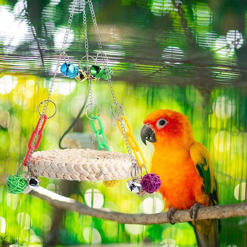 有名な高級ブランド 鳥用品 Ledmomo インコ おもちゃ 止まり木 ブランコ 鳥 寝床 ベッド オウム
