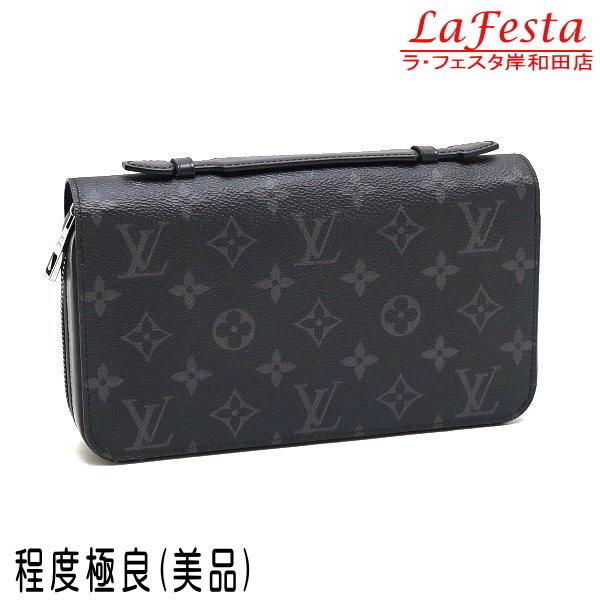 ルイヴィトン ハンドル付き長財布 モノグラム・エクリプス ジッピーXL ...