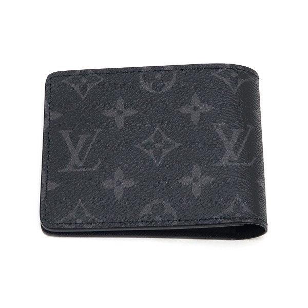 ルイヴィトン　モノグラム　二つ折り　財布　ブラック　エクリプス　ミュルティプル LOUIS VUITTON（ルイ・ヴィトン） 2つ折り財布（札・カード入れ