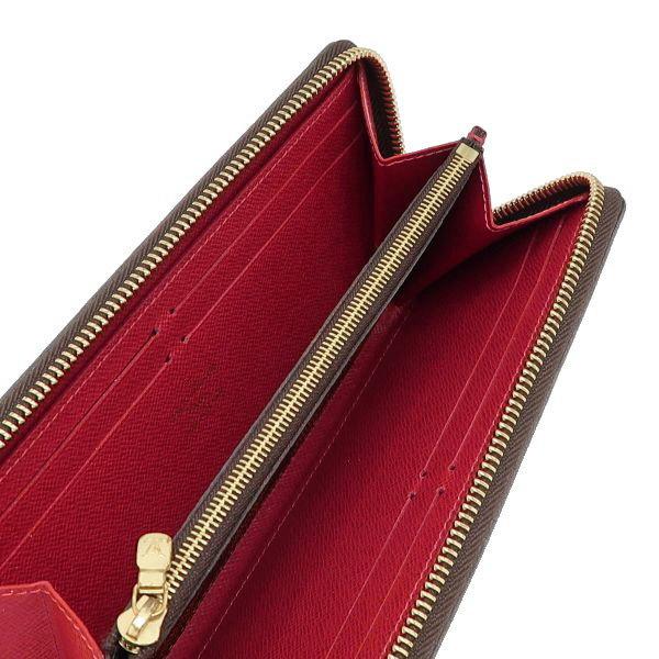 ルイヴィトン 長財布 ダミエ ポルトフォイユ・クレマンス スリーズ 赤系 LOUIS VUITTON ルイヴィトン 長財布 ダミエ ポルトフォイユ