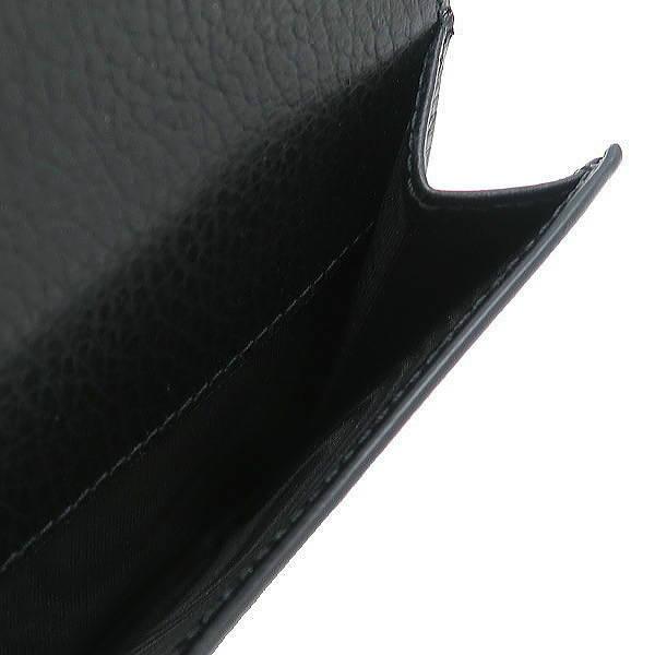 グッチ Ｗホック財布 レザー 型押し ブラック 黒 インターロッキングＧ 保存袋 箱付き 615525 新品｜lafesta-k｜08