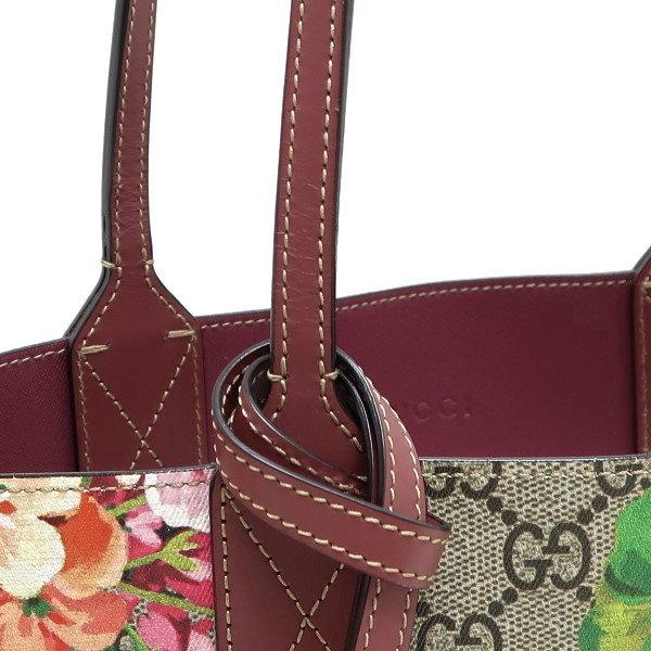 グッチ　ブルームス　GGスプリーム　トートバッグ　リバーシブル　フローラル　赤 グッチブルームスGGスプリームトートバッグリバーシブルフローラル赤
