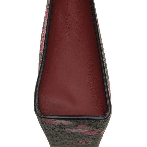 GUCCI GGスプリーム フラワー 花柄 セカンドバッグ クラッチバッグ 赤