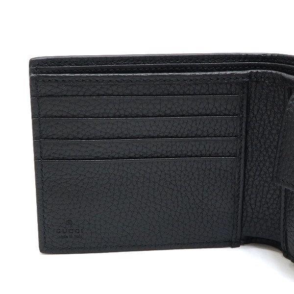 GUCCI（グッチ） 2つ折り財布 コインウォレット ロゴエンボス レザー