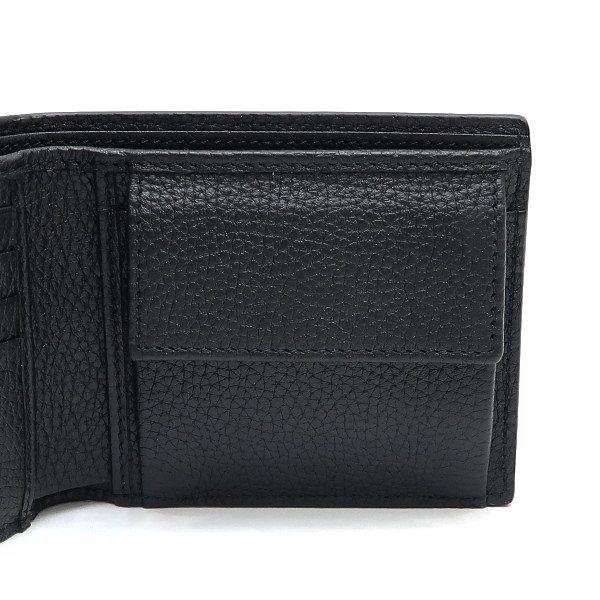 グッチ ロゴウォレット  835098【Sランク】【中古】 GUCCI（グッチ） 2つ折り財布 コインウォレット ロゴエンボス レザー