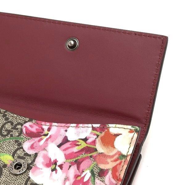 GUCCI（グッチ） Wホック財布 GGブルームス GGスプリームキャンバス