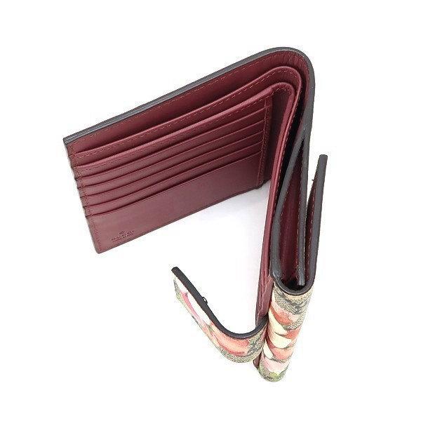 GUCCI（グッチ） Wホック財布 GGブルームス GGスプリームキャンバス