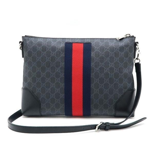 GUCCI（グッチ） ショルダーバッグ GGスプリームキャンバス レザー 