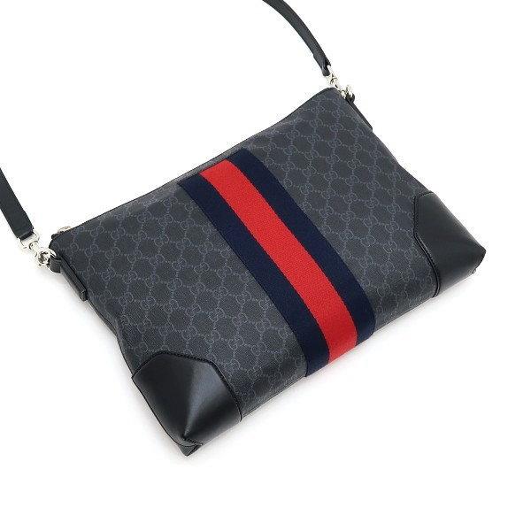 GUCCI（グッチ） ショルダーバッグ GGスプリームキャンバス レザー 