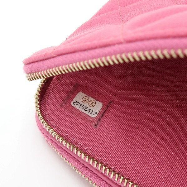 シャネル チェーンウォレット ワイルドステッチ A82527 ピンク レザー CHANEL - シャネル チェーンウォレット ワイルドステッチ A82527