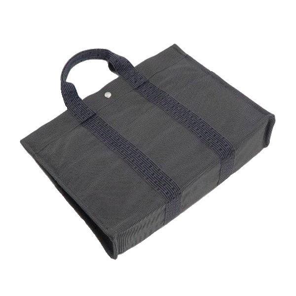 エールライン エルメス ハンドバッグ トートMM グレー ファスナー