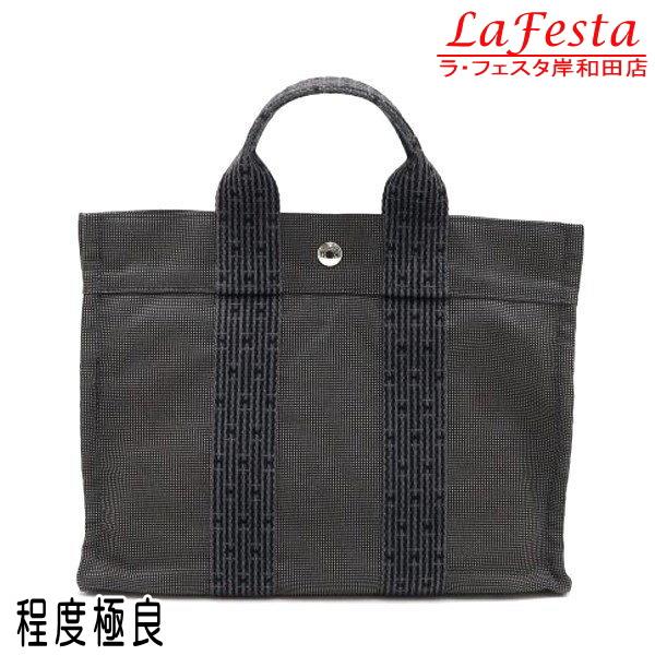 エルメス ハンドバッグ エールライン トートPM グレー つまみ小 中古（程度極良） | エールライン