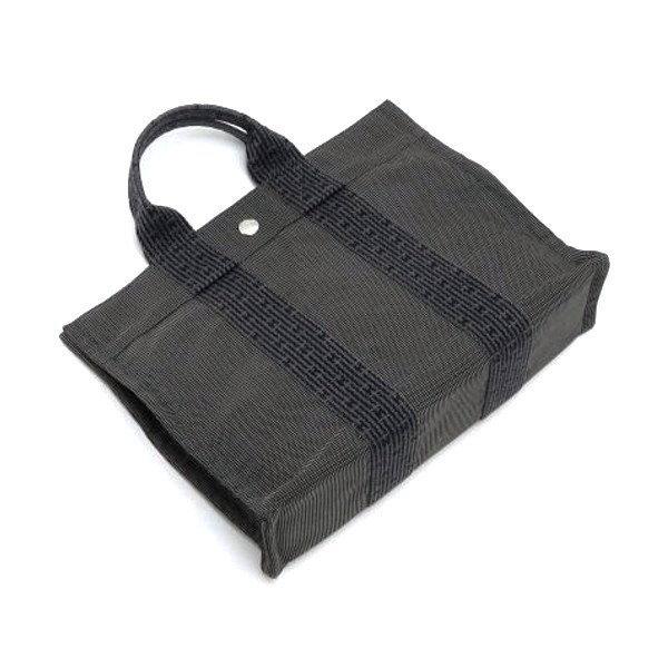 エルメス ハンドバッグ エールライン トートPM グレー つまみ小 中古（程度極良） | エールライン | 02