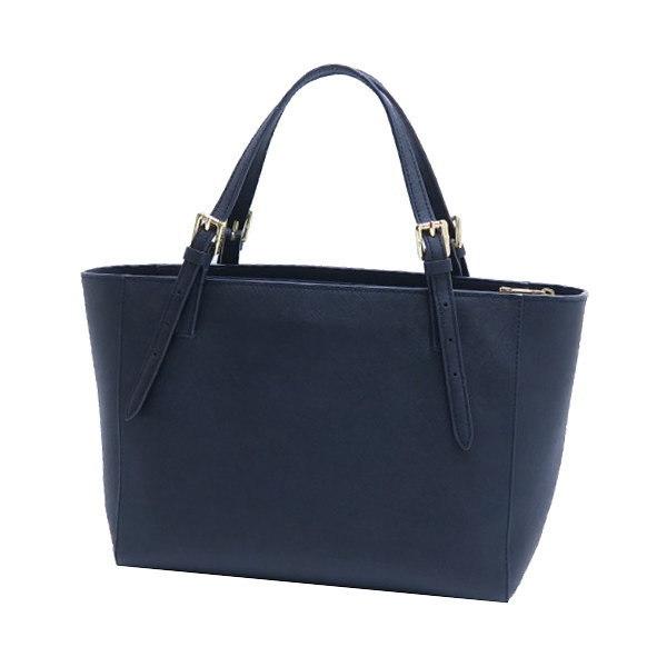 TORY BURCH（トリーバーチ） トートバッグ レザー ダークネイビー系