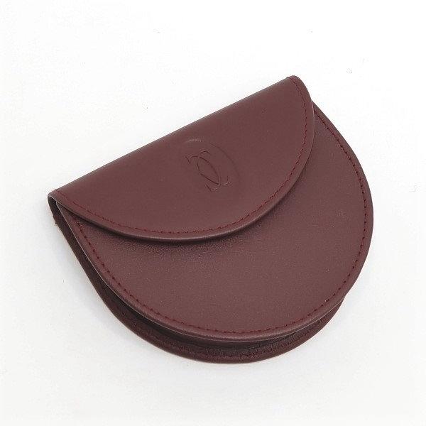 Cartier（カルティエ） コインケース レザー ボルドー スナップ開閉