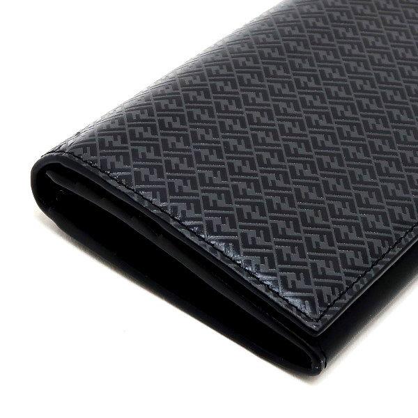 FENDI フェンディ 長財布 コンチネンタルウォレット レザー ブラック 