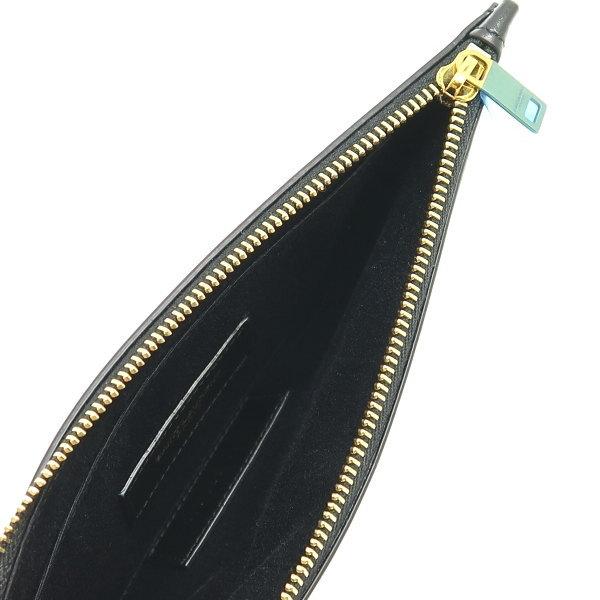 Yves Saint Laurent サンローラン 長財布 ビルポーチ レザー ブラック 