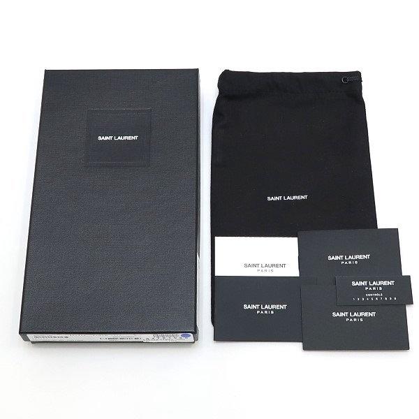 Yves Saint Laurent サンローラン 長財布 ビルポーチ レザー ブラック 