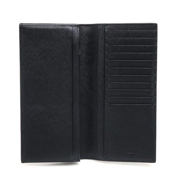 【美品】PRADA プラダ サフィアーノレザー 長財布 w2 PRADA プラダ 長財布 サフィアーノレザー ブラック 黒 NERO ロゴ