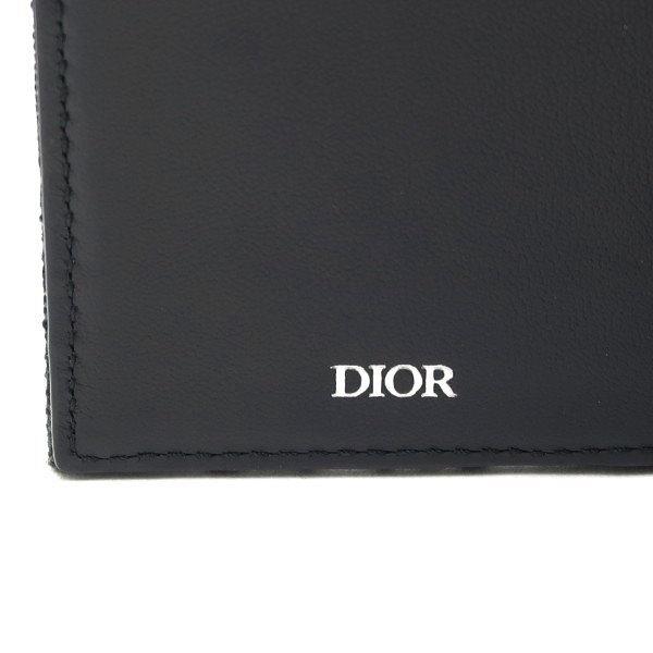 DIOR ディオール カードホルダー サドル ジャカード グレインドカーフスキン ブラック 保存袋 箱 リボン付き 2ADCH169YKS_H03E 中古（新品同様）_8