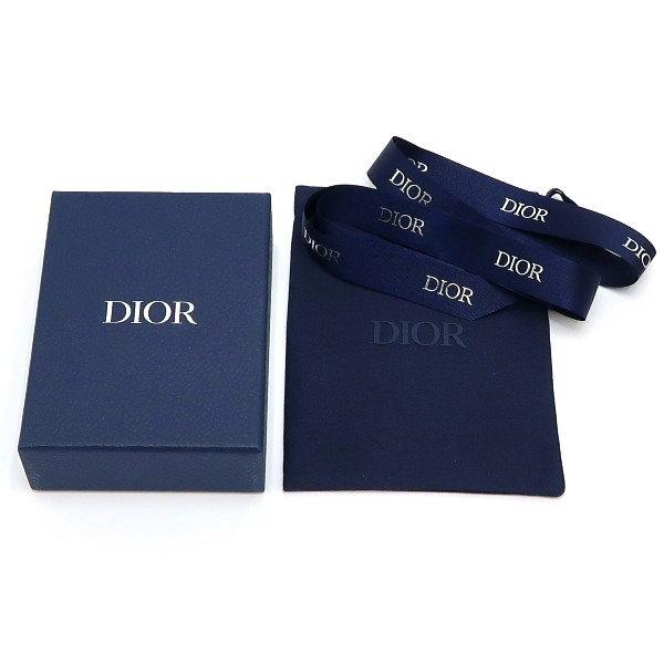 DIOR ディオール カードホルダー サドル ジャカード グレインドカーフスキン ブラック 保存袋 箱 リボン付き 2ADCH169YKS_H03E 中古（新品同様）_9