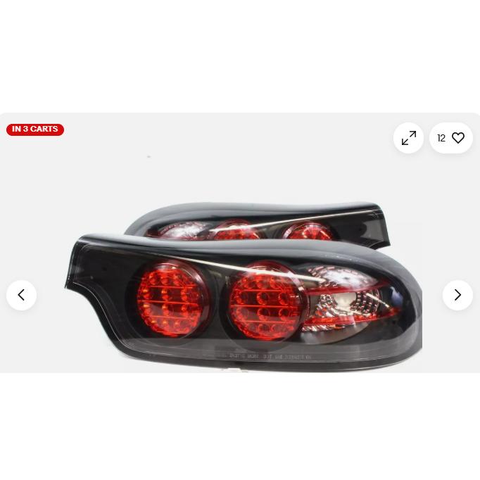 RX-7 RX7 FD3S LEDテールライト＆センターリアガーニッシュ ブラック