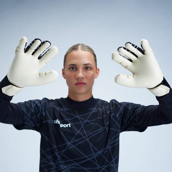 uhlsport ウールシュポルト ナイトエディション アブソルートグリップ スキンカット サッカー キーパー手袋 101135602-24の画像
