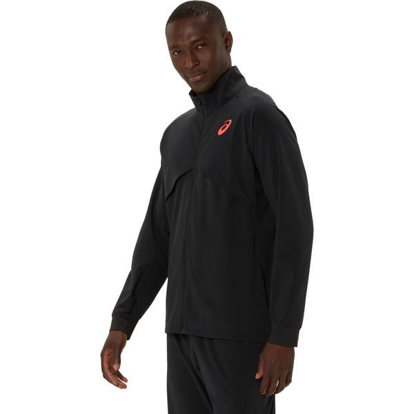 asics アシックス HYBRID STRETCH WOVEN JACKET ランニング 陸上競技 ウェア 2091A752-001の画像