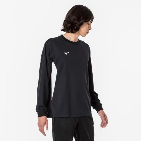 MIZUNO ミズノ ナビドライTシャツ 長袖 切替 メンズ トレーニングウエア Ｔシャツ 32MAA19509｜lafitte｜03