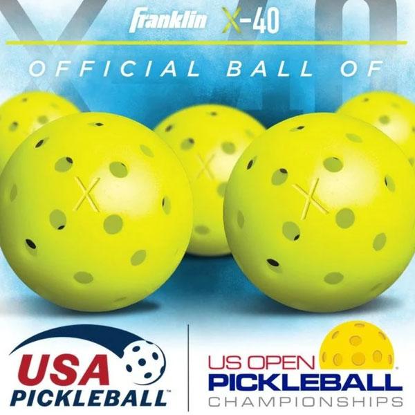 Franklin フランクリン X-40 PICKLEBALL 12 PACK BOX 12個入 屋外用 ピックルボール 52828X | フランクリン | 03
