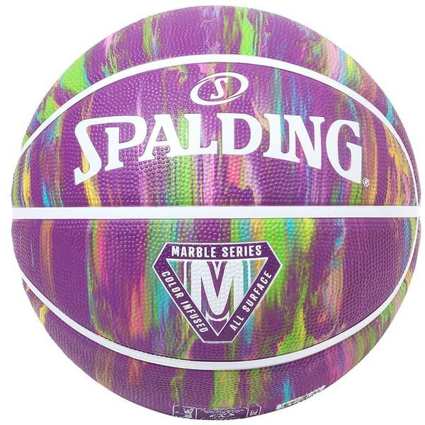 驚きの価格が実現 Spalding スポルディング マーブル パープル ラバー 7号球 バスケット ボール z Wantannas Go Id