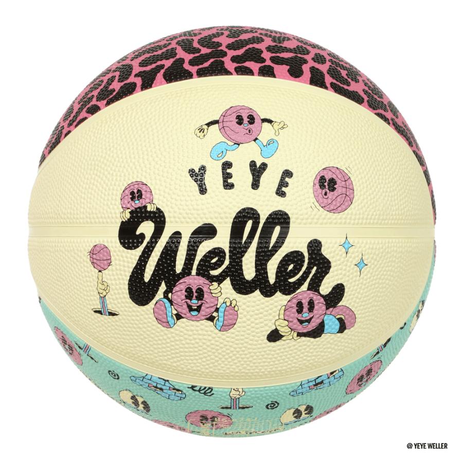 SPALDING スポルディング イェイェ・ウェラー ストリートスウィッシュ クリーム ピンク バスケットボール 5号 バスケ 85474J | SPALDING | 01