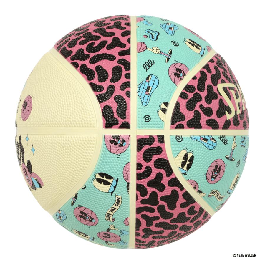 SPALDING スポルディング イェイェ・ウェラー ストリートスウィッシュ クリーム ピンク バスケットボール 5号 バスケ 85474J | SPALDING | 02