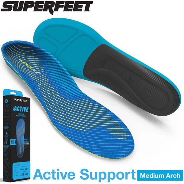 スーパーフィート SUPER feet インソール ブルー Active Support Medium Arch 中敷き ランニング ウォーキング | ブランド登録なし