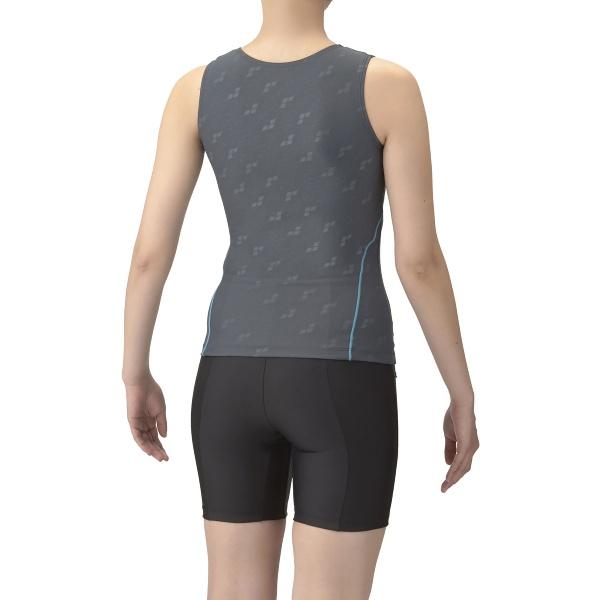 ARENA アリーナ フィットネスセパレーツ カバーバック ミドルレッグ 差し込みパッド 水泳 水着レディースフィットネス AS5SWF45L-GYBK | アリーナ | 01