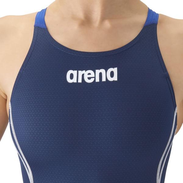 ARENA アリーナ レーシングワンピーススパッツ オープンバック ハーフレッグ 水泳 水着レディース競泳用 公認 AS6SRC20L-NVBL | アリーナ | 03