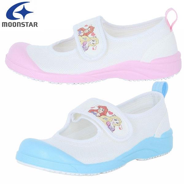 ムーンスター moonstar Disney上靴 上履き 女の子 DN LSバレーPR スクールシューズ 幼稚園 屋内シューズ 子供靴 ゴムバンド | MoonStar